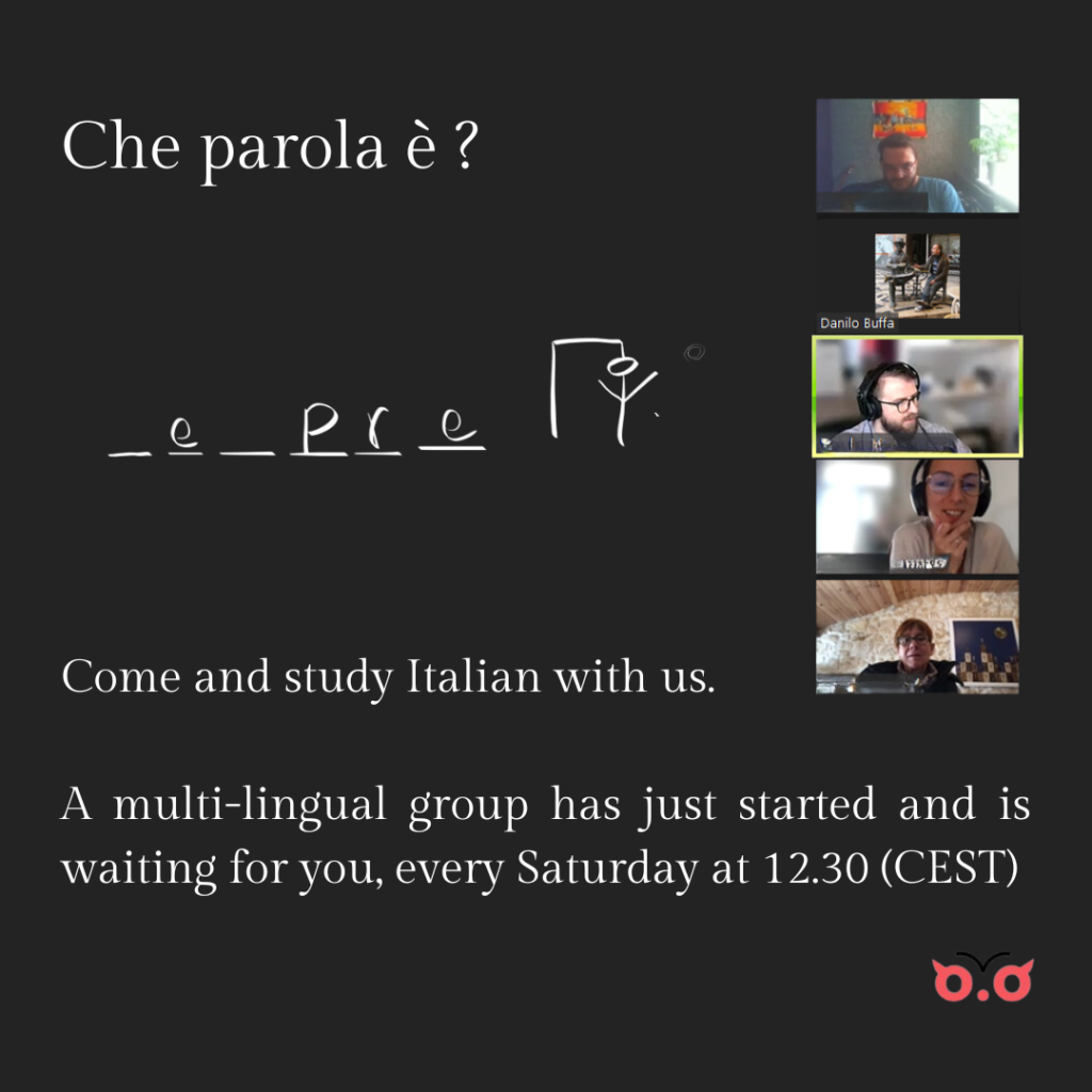 Lezioni di italiano online - Gruppo del sabato